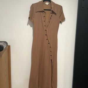 Song of Style Polly Midi Dress in Dark Neutral